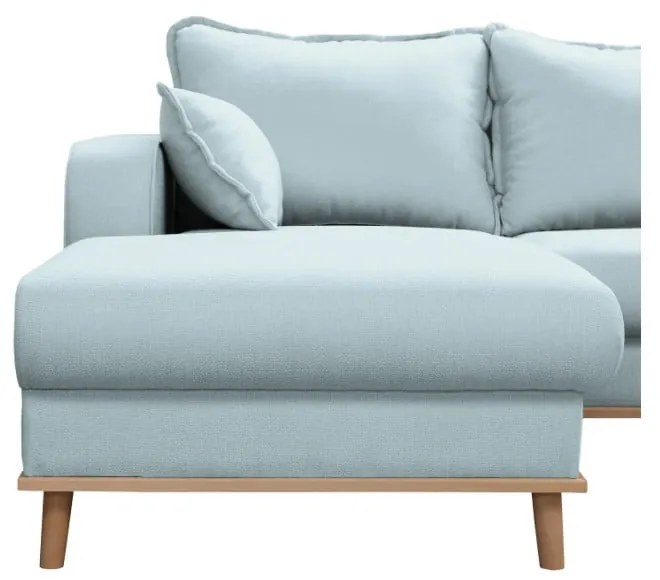 Divano angolare azzurro (angolo sinistro) Beata - Ropez