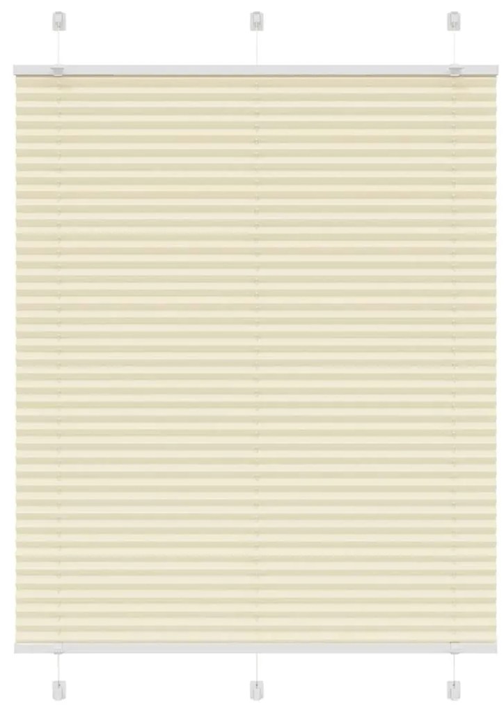Tenda Plissettata Crema 110x100 Cm Larghezza Tessuto 109,4 Cm /