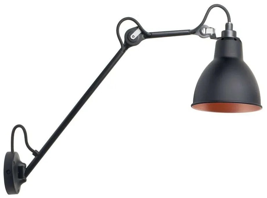 Lampe Gras - 104 Applique da Parete Nero/Nero/Rame Lampe Gras