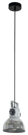 Eglo 49619 - Lampadario a sospensione con filo BARNSTAPLE 1xE27/40W/230V