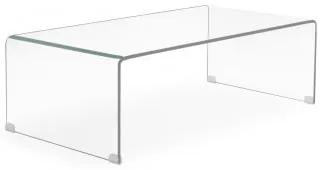 Tavolino in Vetro Trasparente (110x55 cm) Criss Trasparente - Sklum