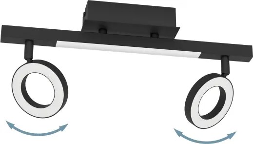 Eglo 900514 - Faretto LED CARDILLIO 2x3,2W + LED 3,3W/230V
