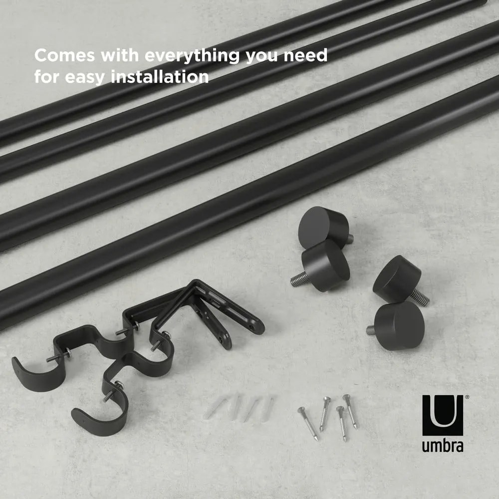 Mantovana doppia estensibile in acciaio 91 - 168 cm Cappa - Umbra