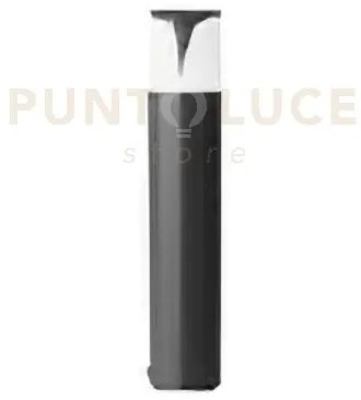 Ges731- paletto h.50cm d.9cm grigio antracite 1 luce attacco e27 ip44