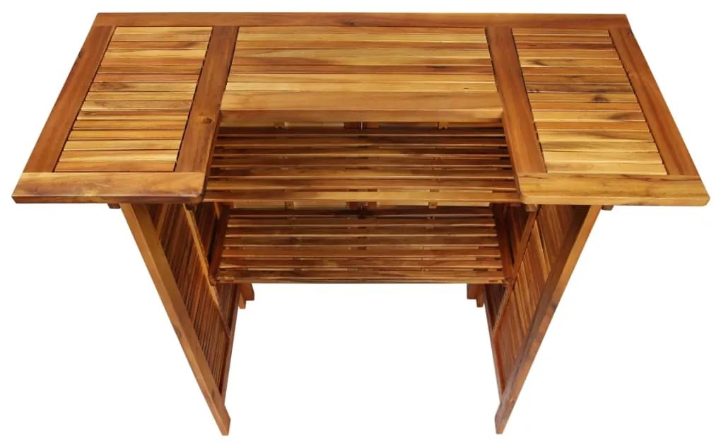 Set da Bar per Giardino 3 pz in Legno Massello di Acacia