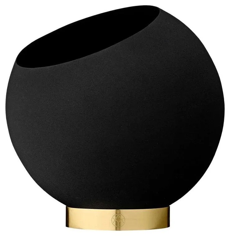 AYTM - Globe Vaso per Piante Ø21xH18,8 Black/Gold AYTM