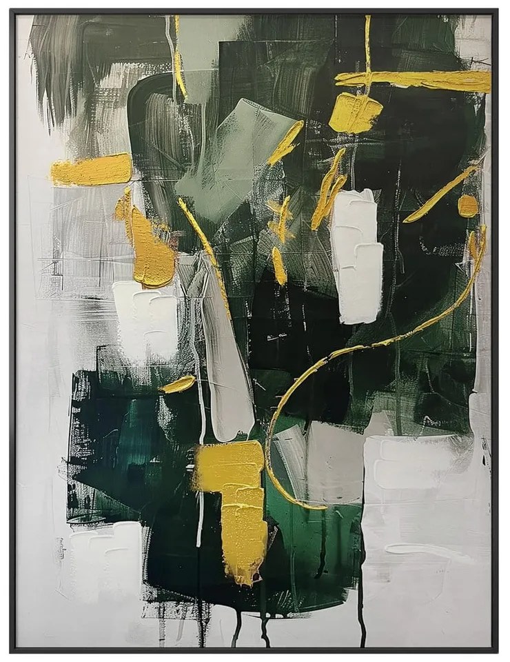 Quadro con elementi dipinti a mano 70x100 cm For – Styler