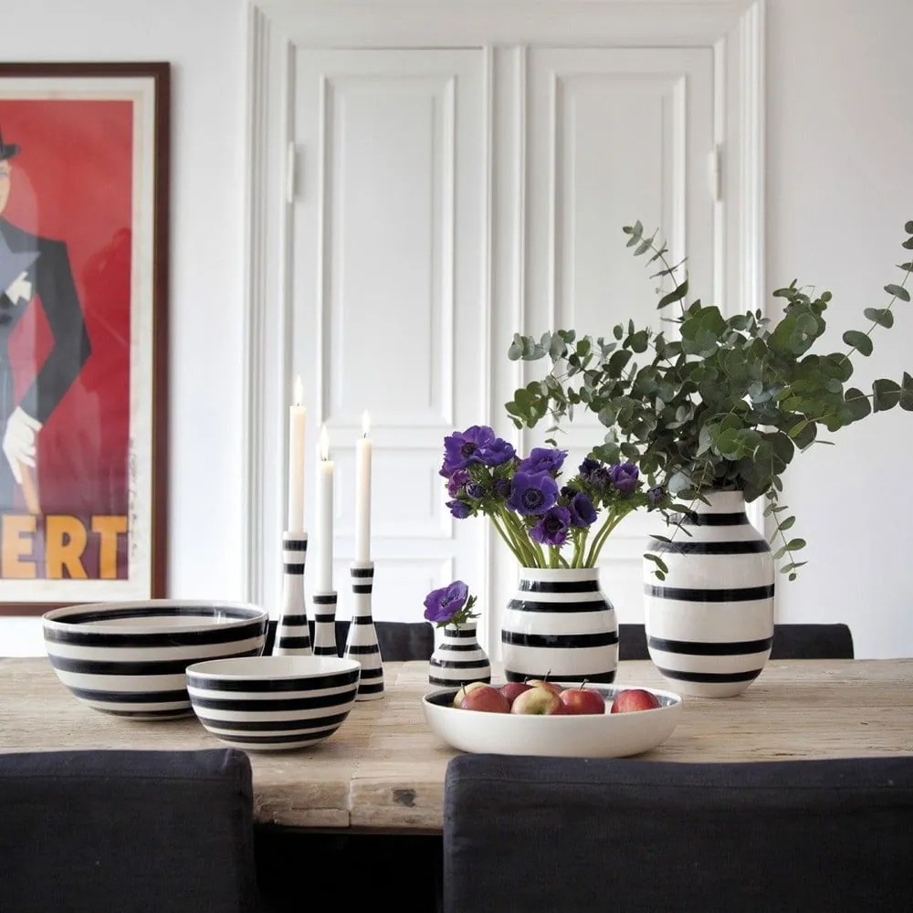 Vaso in ceramica bianco/nero Omaggio - Kähler Design