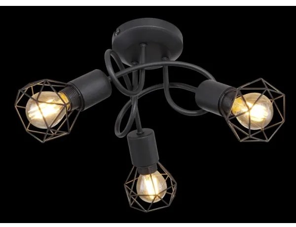 Globo - Lampadario a plafone LED XARA 3xE14/6W/230V nero