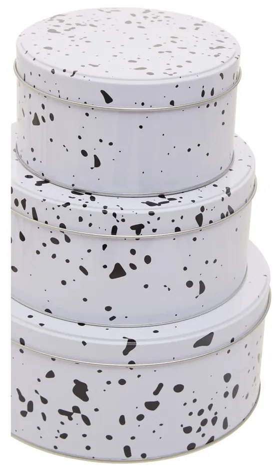 Barattoli per caramelle in metallo in set da 3 Speckled - Premier Housewares