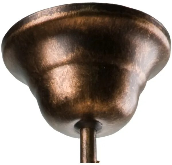 Brilagi - Lampadario a sospensione con supporto rigido LED ANTICO 1xE27/60W/230V patina di bronzo