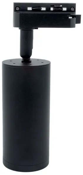 Faretto MICA per sistema a binario 1xGU10/25W/230V Monofase nero