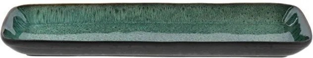 Vassoio vassoio di servizio in ceramica 14x38 cm Gastro Green/Black – Bitz