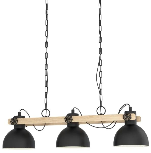 Eglo 79896 - Lampadario a sospensione con catena LUBENHAM 3xE27/28W/230V