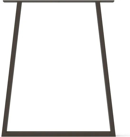 Gamba per mobili trapezoidale STEELMI TRAPEZIO in acciaio bronzo opaco L 60 x P 8 x H 71 cm