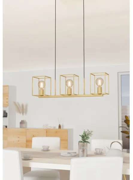 Eglo 900399 - Lampadario a sospensione con filo CUMIOLE 3xE27/40W/230V