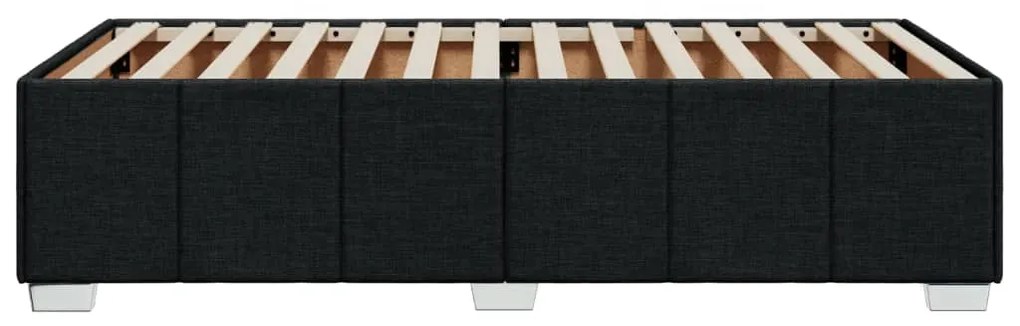Giroletto senza materasso nero 100x200 cm in tessuto