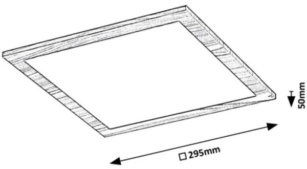 Rabalux 6907 - Pannello LED a plafone ALMOND LED/12W/230V 4000K