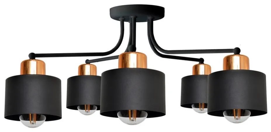 Lampadario a plafone EDISON 5xE27/15W/230V