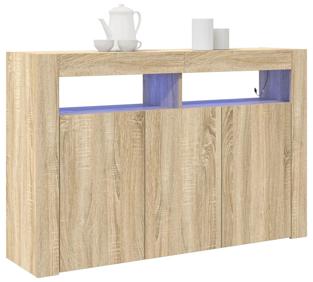 Mobile rovere sonoma legno ingegnerizzato 116 x 30 x 75 cm mobile