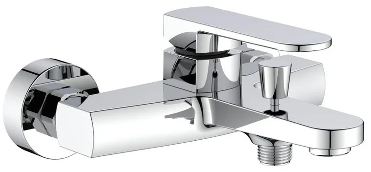 Rubinetto per vasca getto laminare cristallino Zefir per muro cromo AQUASANIT