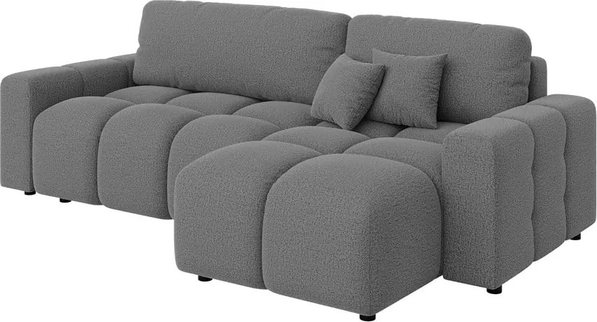 Divano angolare grigio allungabile (con composizione variabile) Luki – Ropez