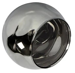 Plafoniera Art Deco dorata vetro fumé 4 luci - Vidro