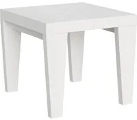 Tavolo da Pranzo Spimbo 90x90 Allungabile fino a 246 cm in Nobilitato Colore: Bianco Frassinato