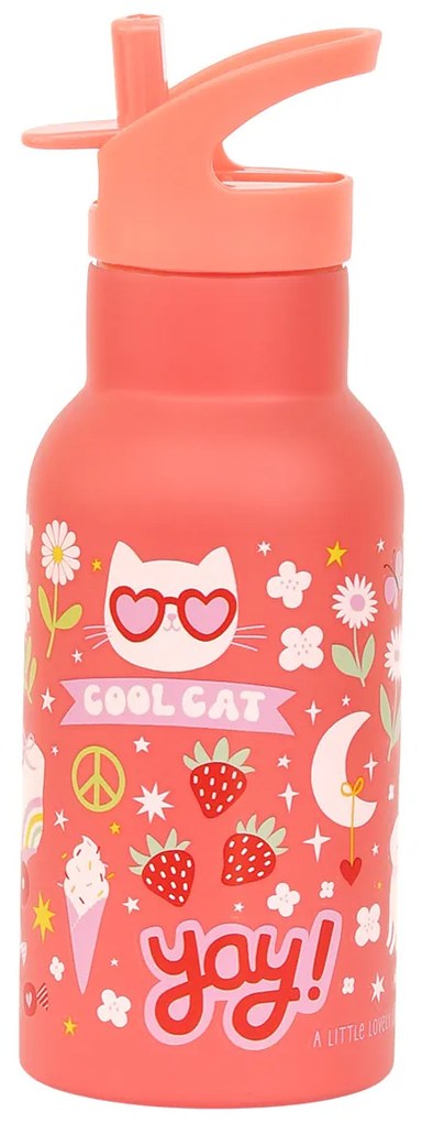 A Little Lovely Company - borraccia in acciaio inox, 350 ml - divertimento