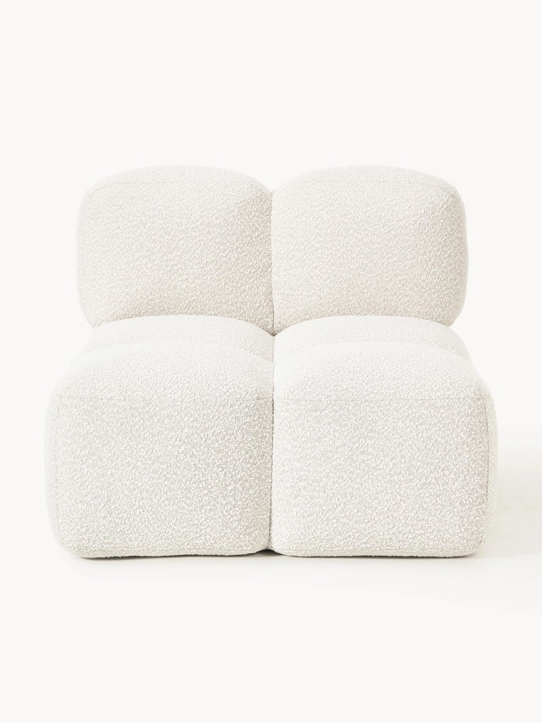 Modulo centrale in bouclé Tayla