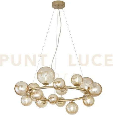 Lampadario a sospensione honey oro 16 luci attacco g9 82x82x161cm i...