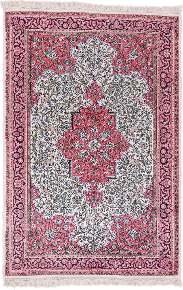 Cashmere Silk Tappeto orientale 120x180 (Indian) Annodato A Mano