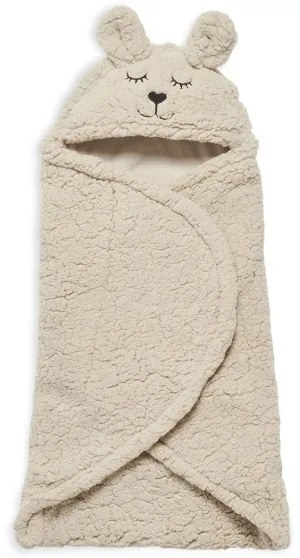 Jollein - Coperta Swaddle in pile Coniglietto 100x105 cm Torrone