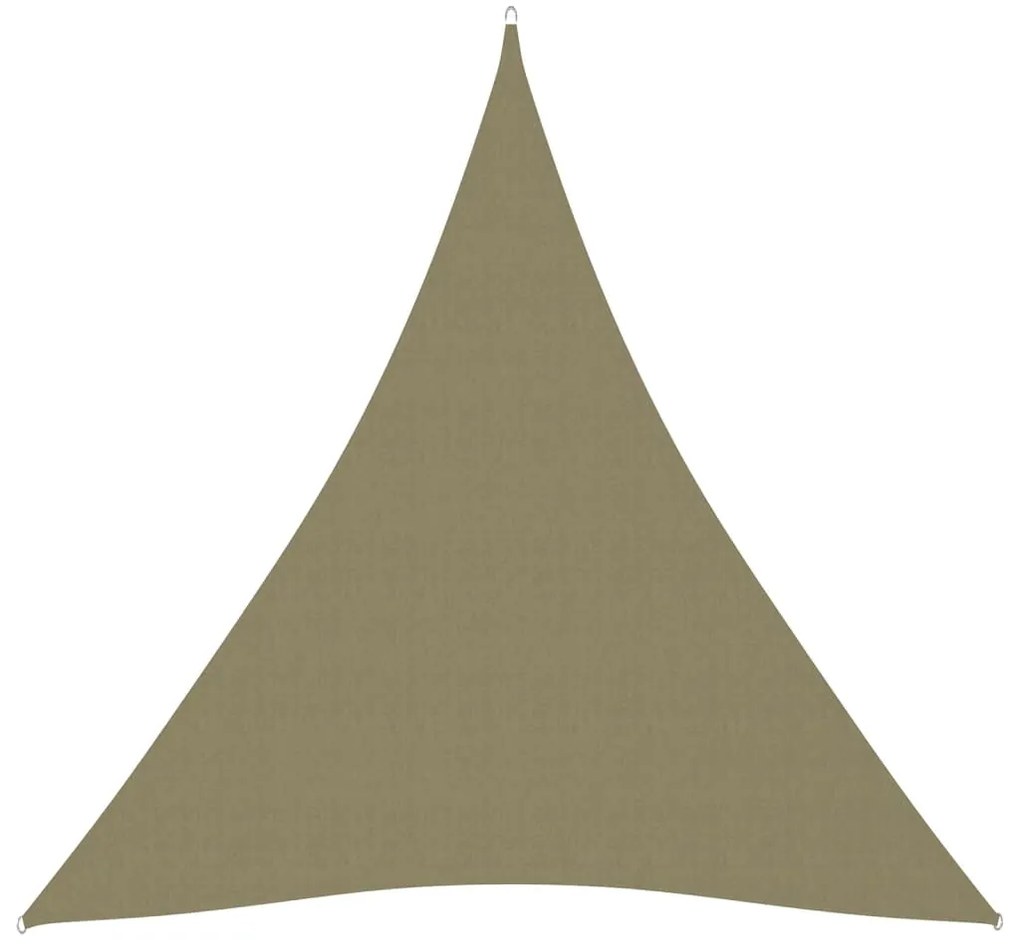 Parasole a Vela Oxford Triangolare 3x4x4 m Beige