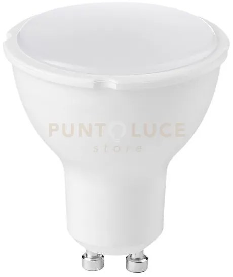 Gla244n- lampadina attacco gu10 4000k 546lm 7w plastica opale