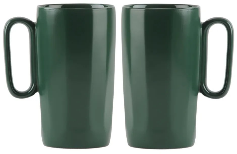 Tazze in set in verde scuro in gres 2 pz 330 ml Fuori – Vialli Design