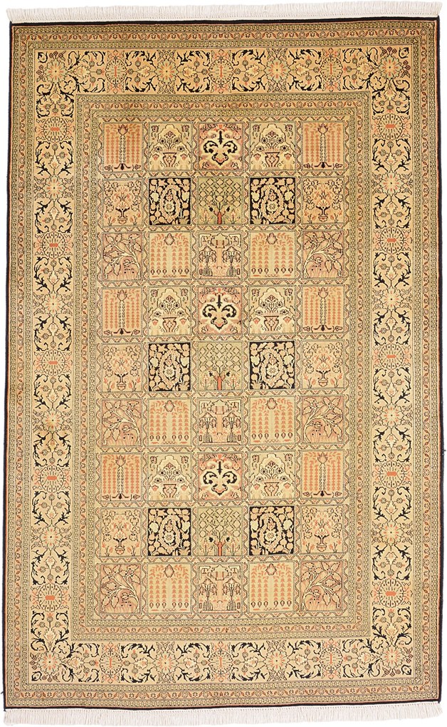 Cashmere Silk Tappeto orientale 200 x 130 (Indian) Annodato A Mano
