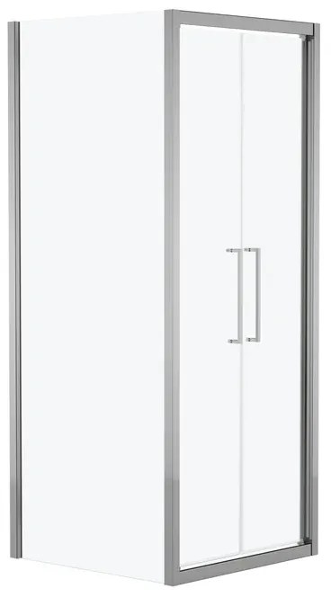 Pannello laterale per box doccia Record L 90 x H 195cm, Sp. 6 mm vetro smerigliato profilo in alluminio