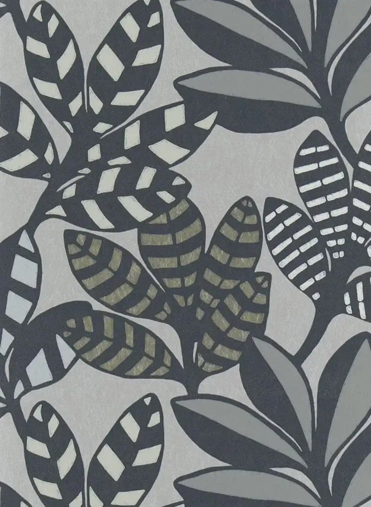 Designers Guild Carta da parati Tanjore - Graphite