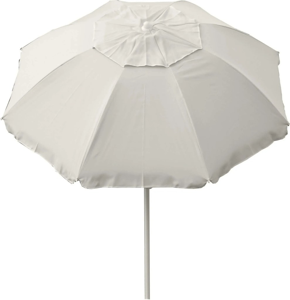 Ombrellone da Giardino Ø165 cm con Palo Ø32 mm in Acciaio Maffei Asia Ecrù...