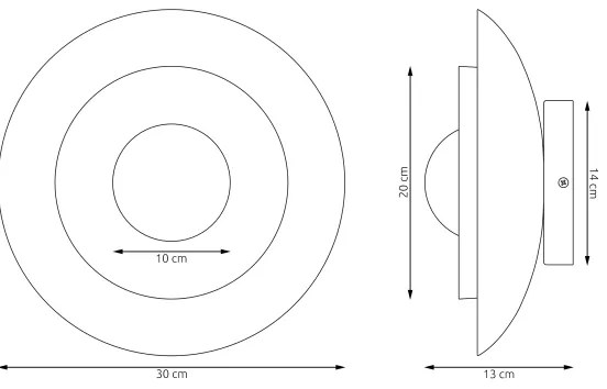 Lampada da parete POPPI 1xG9/8W/230V nero/bianco