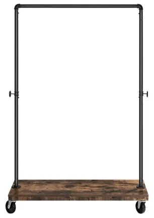 Appendiabiti da terra mobile LINEA marrone/nero