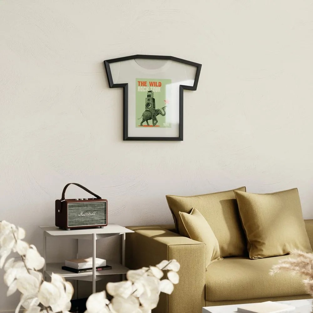 Cornice da parete in plastica nera 50x54,5 cm T-Frame - Umbra