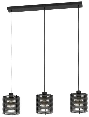 Eglo 900738 - Lampadario a sospensione con filo SEGOVIA 3xE27/40W/230V