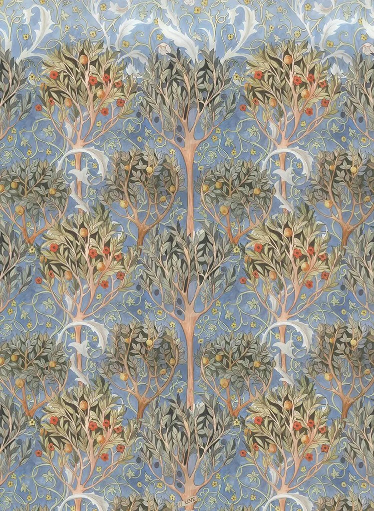 House of Hackney Carta da parati Earthly Paradise - Celestial Blue