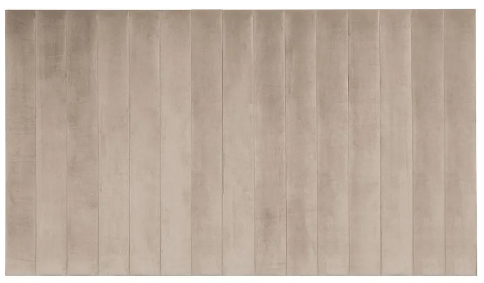 Pannello da parete testata 225 cm Velluto Beige - GONDA di Pascal Morabito