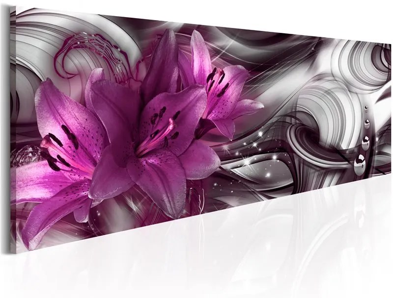 Quadro Purple Depth  Colore Grigio, Dimensioni e Misure 150x50