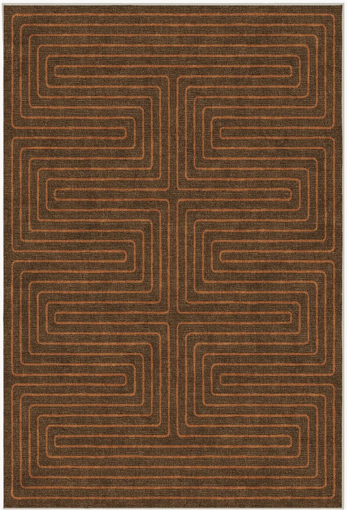 Tappeto a pelo corto lavabile Labyrinth by Jonathan Adler