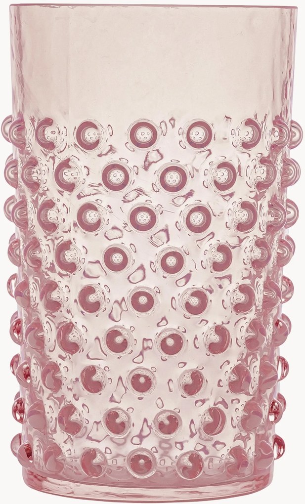 Set di 2 bicchieri in vetro soffiato Opaline Hobnail