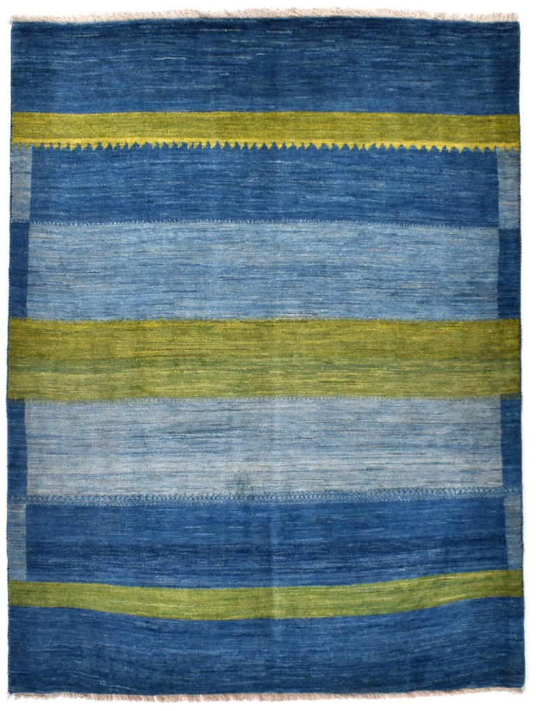 Loribaft Tappeto 200 x 150 Blu (Iran) Annodato A Mano